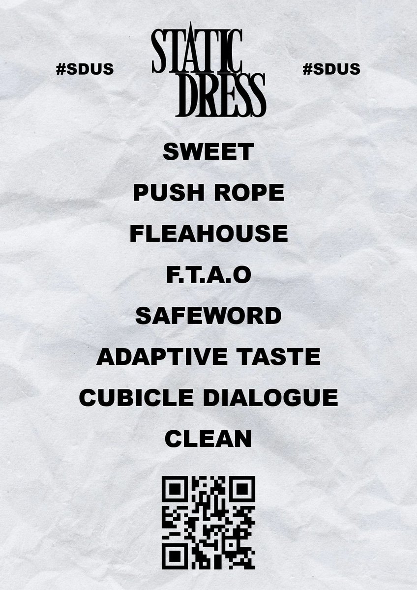 GrodyJenner's tweet photo. No topping my #SDUS setlist tbh.
@staticdress
https://t.co/dfG2Yamj0T https://t.co/y7kX3QTeZ4