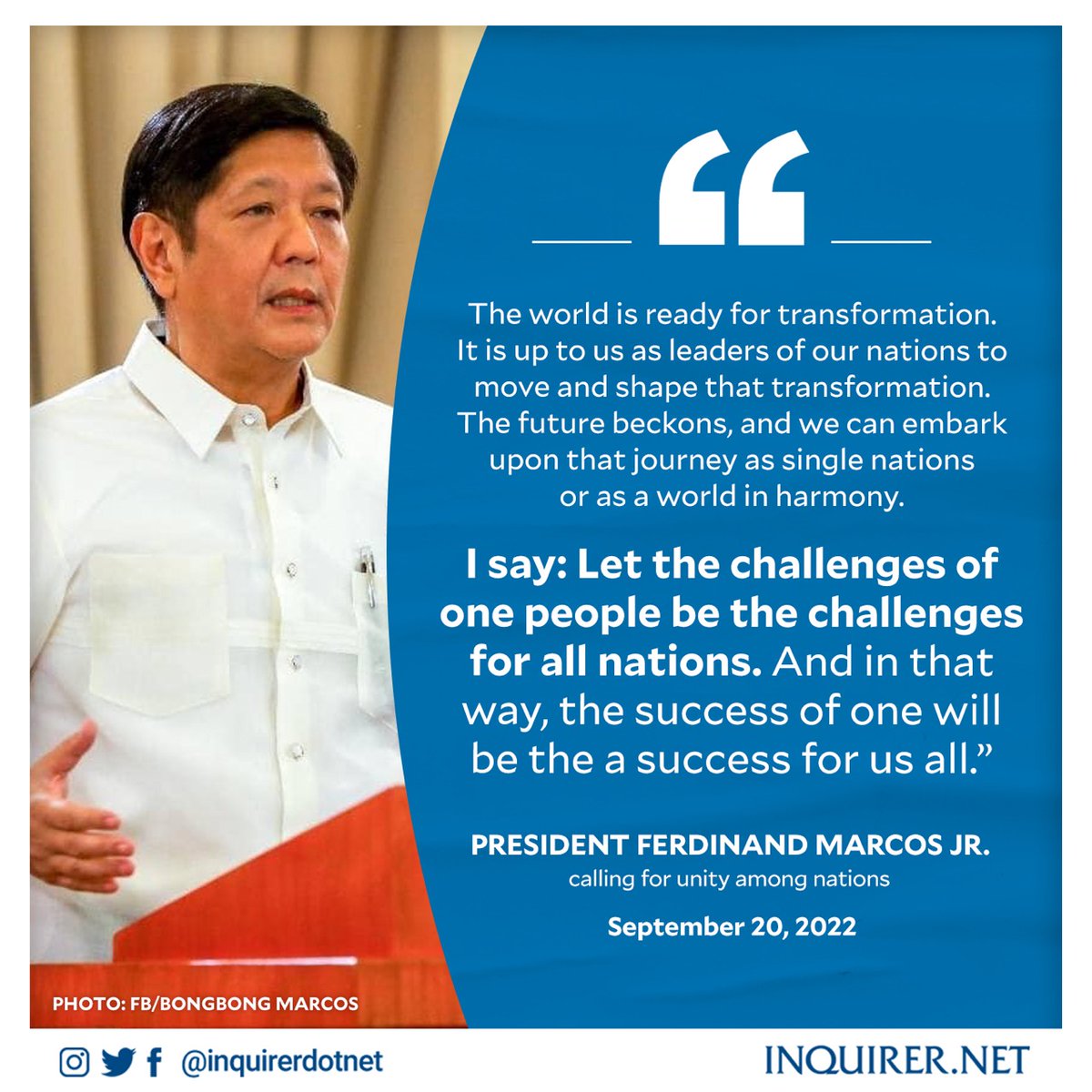 Marcos Statements Inquirer on Twitter:
