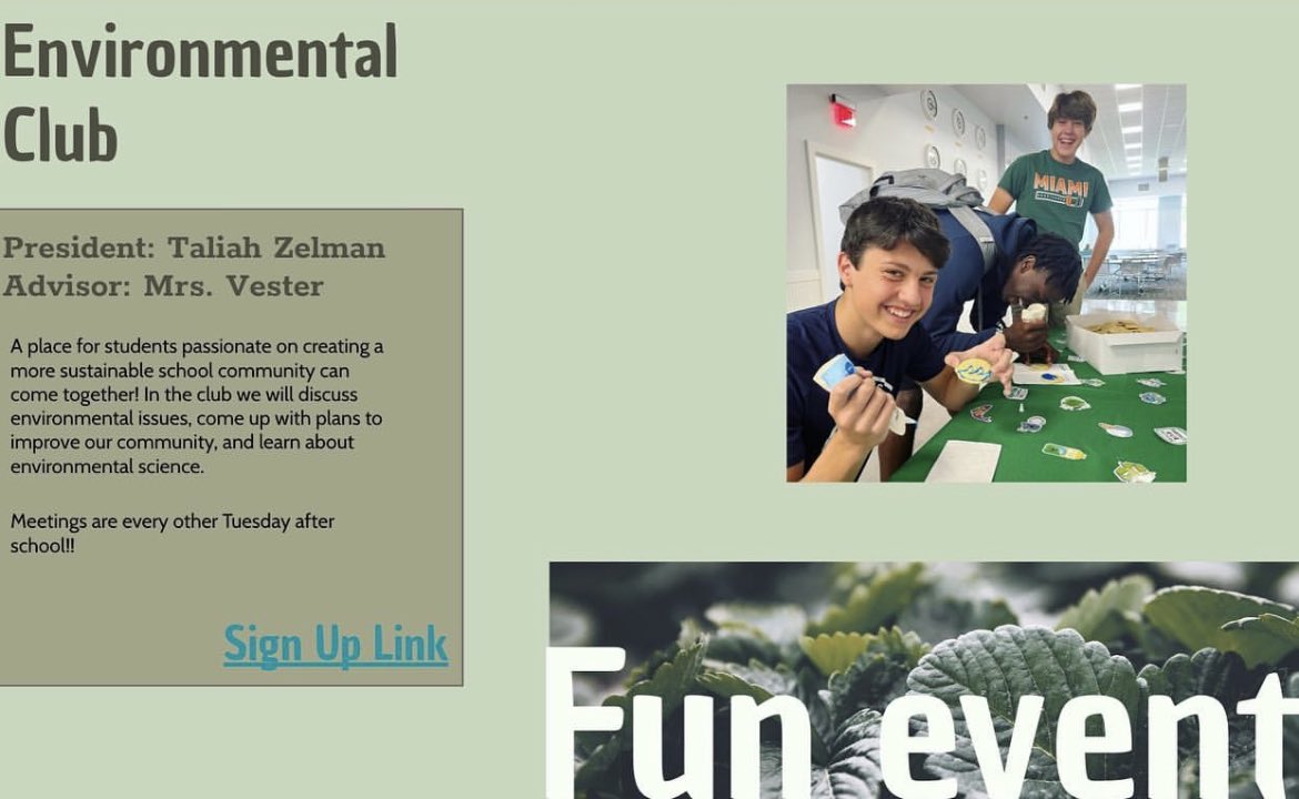 The virtual club fair is out!! Sign ups for environmental club are on slide 29!! We will be painting tote bags at our first meeting!