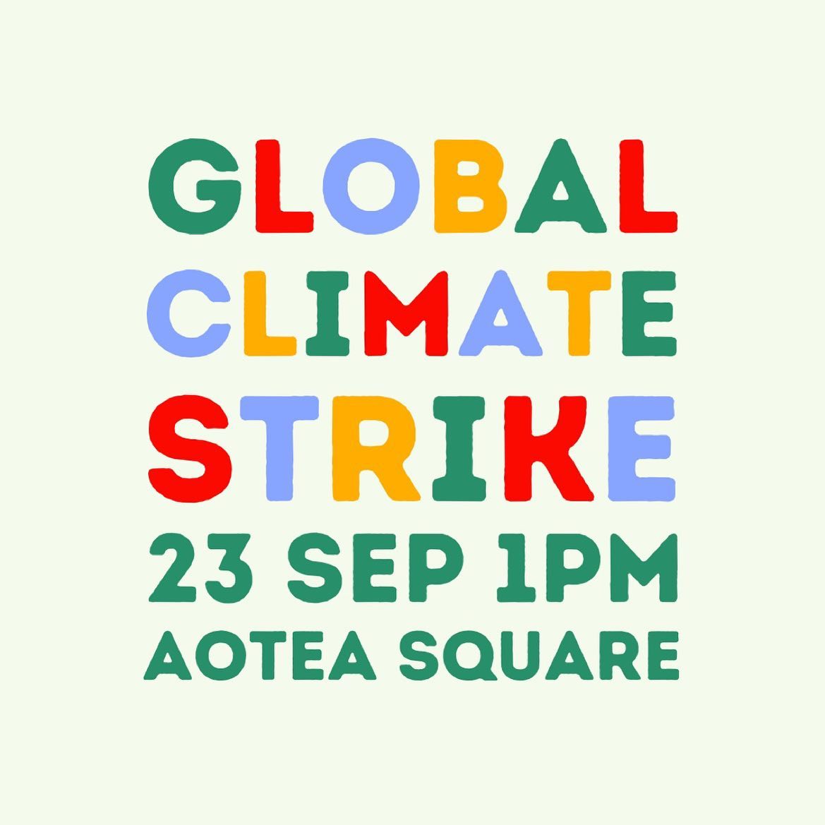 We support the Global Climate Strike this Friday!
Join the rest of the world in skipping work or school to demand actual climate ACTION from our leaders! 🌏 
Details:
Auckland: ow.ly/2MfM50KOAw9
Wellington: fb.me/e/4RWg0pGgk
Christchurch: ow.ly/EXX950KOAHM