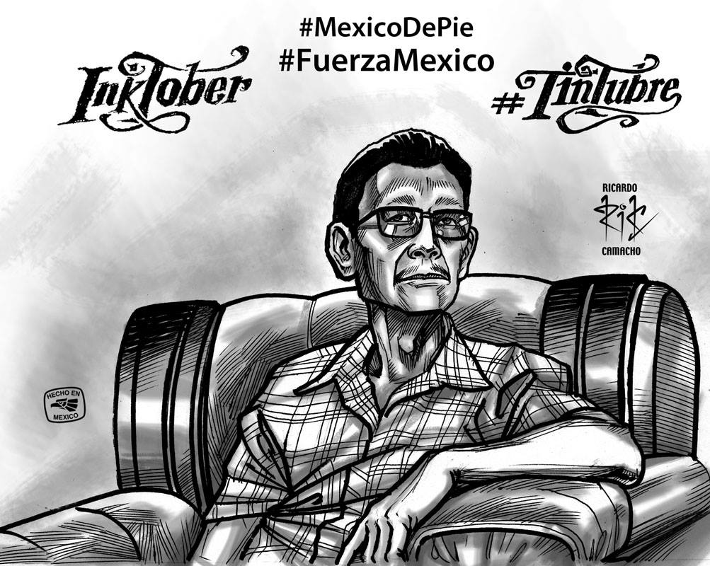 rickamacho's tweet photo. Hace tiempo dediqué 1dibujo a #DonMiguelHernández, uno deLos héroes de losSismos de 2017,y apareció brevemente en un reportaje en #ImagenTelevisión.Un gusto para mí, porque lo importante de esto es que éstas imágenes tengan difusión.Gracias:#FuerzaMexico #MexicoDePie ©rickamacho https://t.co/EjuVgWCvEN
