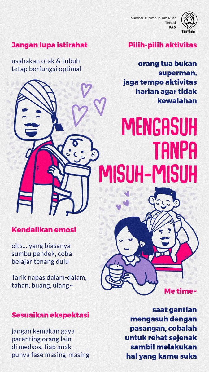 TirtoID's tweet photo. Pada akhirnya, tidak ada aturan baku atau, cara "terbaik" untuk menjadi orang tua. Sampai saat ini, pola asuh anak masih terus menyesuaikan sesuai dengan perkembangan zaman.

Semangat ibu-ibuuuuu, kalian keren-keren banget! 

https://t.co/hfJjPZ178m https://t.co/2x7iHTPD2k