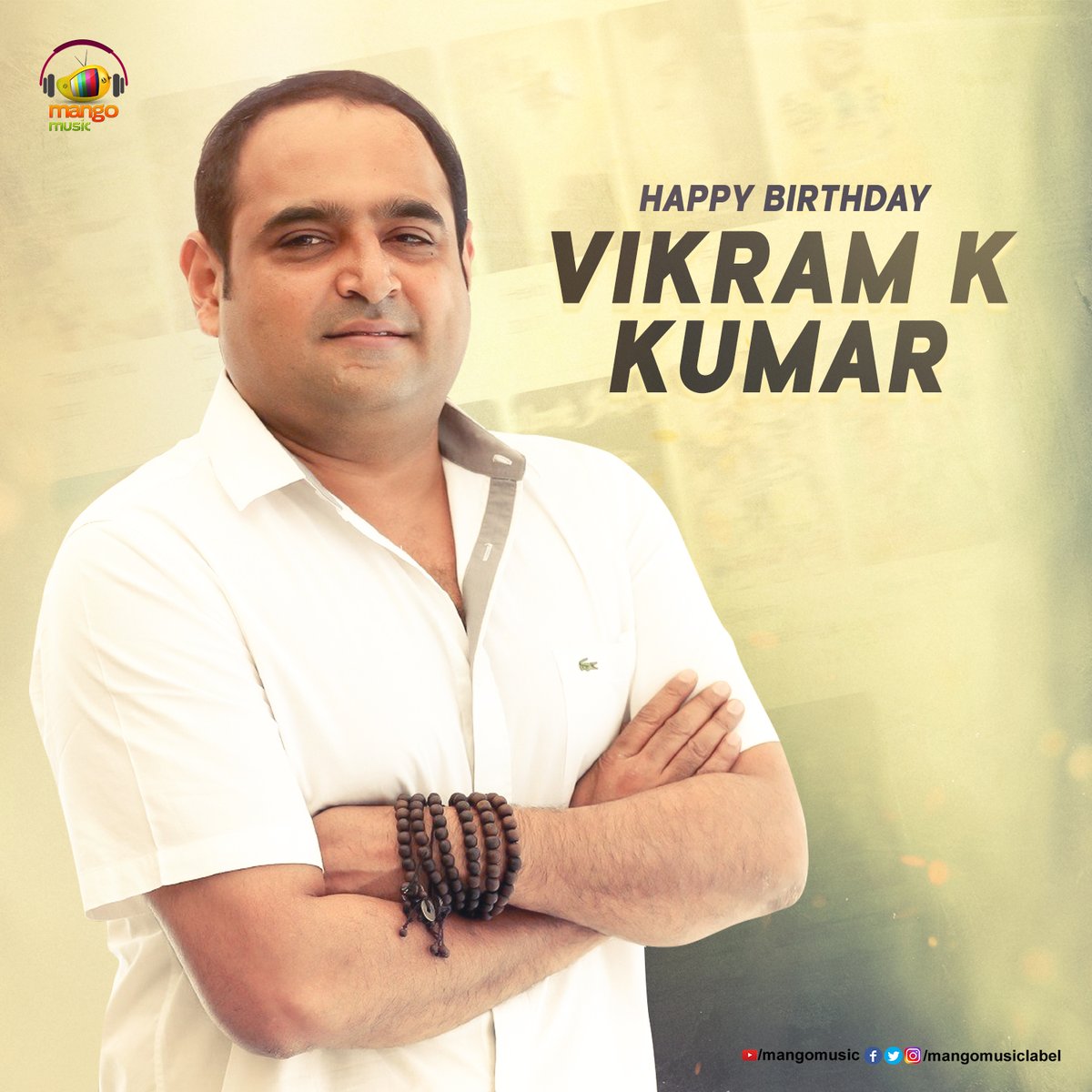 Join us in wishing the Sensational Director #VikramKKumar a Very Happy Birthday! 🎉🎂💐 #HappyBirthdayVikramKKumar #HBDVikramKKumar @Vikram_K_Kumar #MangoMusic