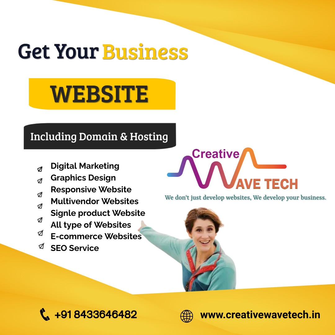 creativewavetec's tweet photo. "Get your business website including domaine and hosting"
#webdesign #digitalmarketingexpert #seo #seotips #SEOSpecialist #webdesigningservices #websitedesigningtips #websitedevelopmentcompany #graphicdesign https://t.co/0OgL2VPlvJ