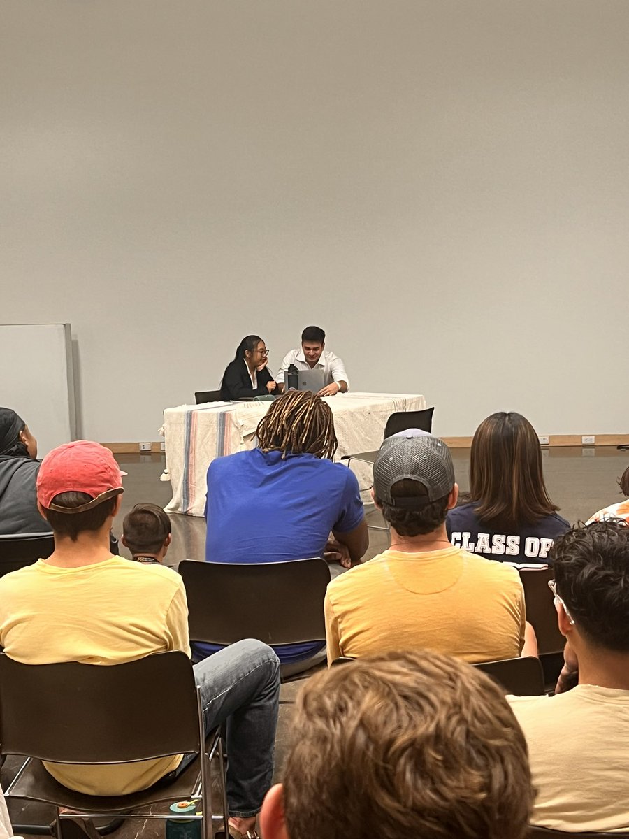 CCMensBBall's tweet image. Great fun joining most of @CCMensBBall in supporting 2 teammates @AsherNofziger &amp;amp; @osamikoglu2022 who performed final scenes for “Directing and Acting for the Cinema”.  🤯 Outstanding production by whole class for just 3.5 weeks of work; @ColoradoCollege FYE is legit! #BlockPlan