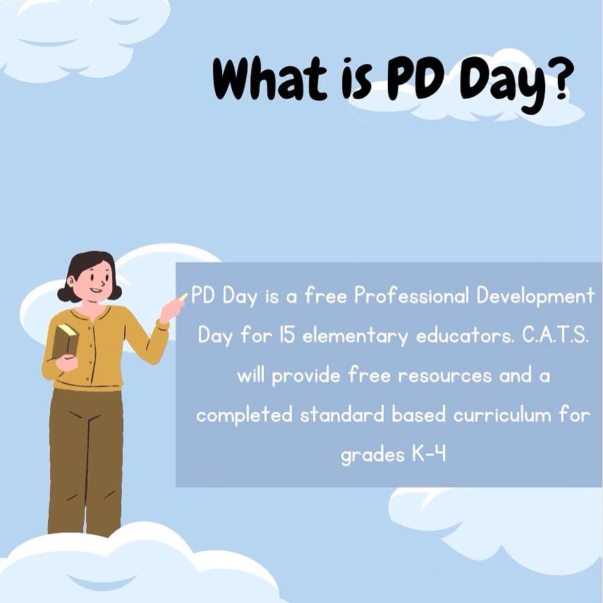 FishersSIA's tweet photo. There’s still time to sign up for the CATS PD day! Participation in this day will allow you to be excused from staff led PD on the same day! https://t.co/wZ3gt63vYW