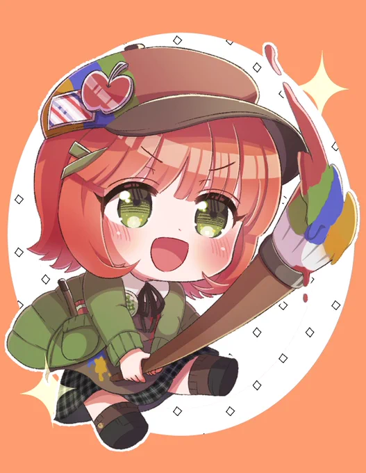 ココナラのサービスページを新しくするために新規の看板娘イラストを描きました!!秋らしくりんごちゃんです!よろしくお願いいたしますココナラサービスページ: 