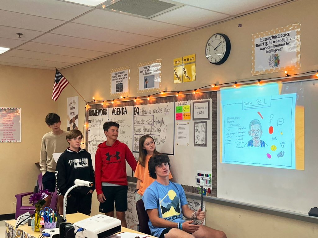<a href="/kwamealexander/">Kwame Alexander</a>, as always, 8th grade <a href="/LibertyBell_JCS/">Liberty Bell MS</a> students are loving The Crossover.😍🏀Today, students worked in groups to analyze your use of anecdotes, connotation, and dialogue to infer character traits. ☺️ Text engagement is key! 👌🏼