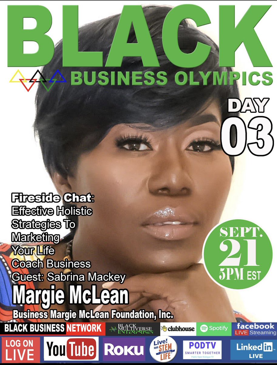 BlackBusinessUS's tweet photo. We are broadcasting live all week. Join in on your favorite social media platform with your pen and paper. These speakers are in 🔥 https://t.co/WCPbwVX4E7