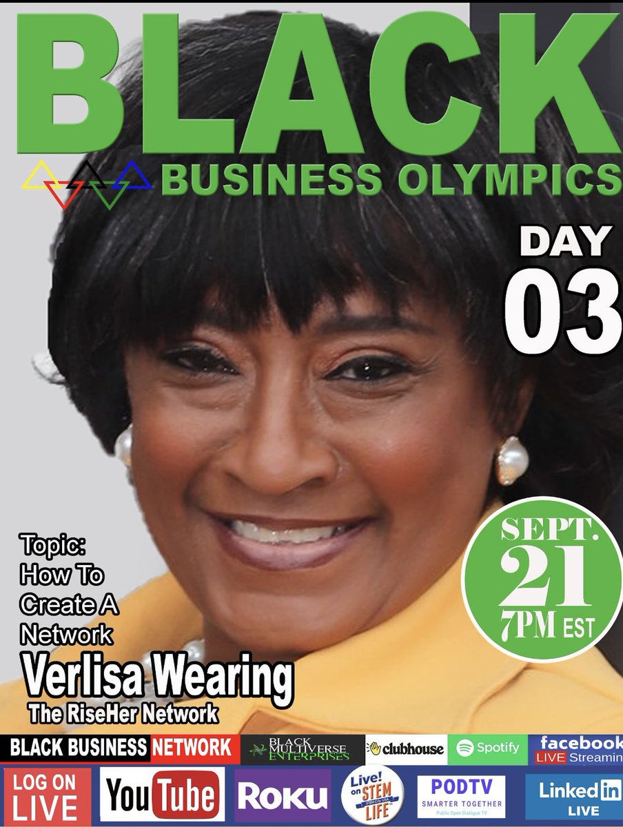 We are broadcasting live all week. Join in on your favorite social media platform with your pen and paper. These speakers are in 🔥