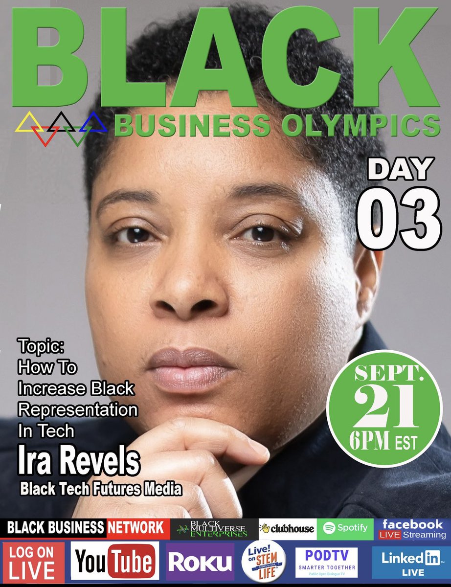BlackBusinessUS's tweet photo. We are broadcasting live all week. Join in on your favorite social media platform with your pen and paper. These speakers are in 🔥 https://t.co/WCPbwVX4E7