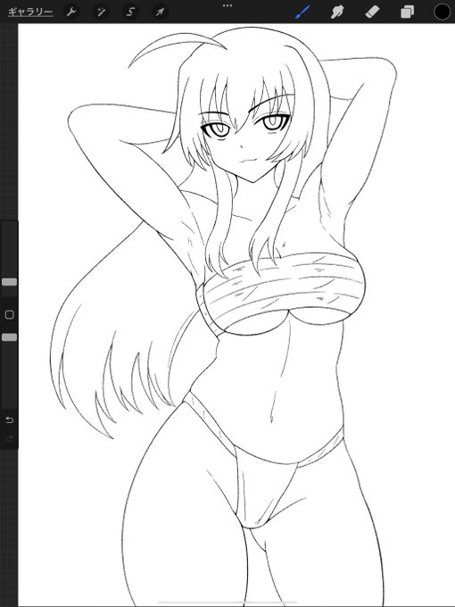 線画。

塗る。 https://t.co/L8gv0CgniI 