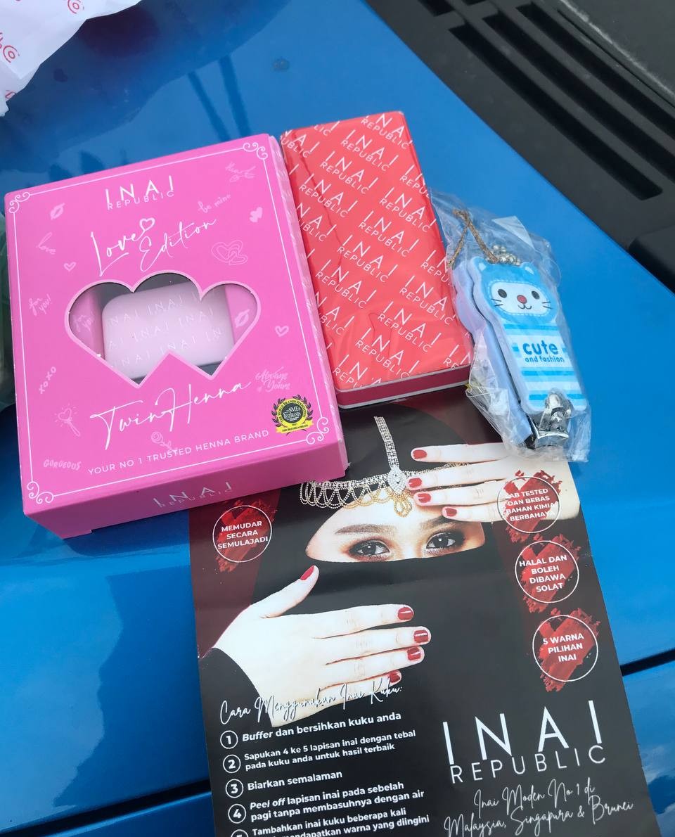 InaiShop's tweet photo. Alhamdulillah syukur rezeki
.
Inai momy dengan love twin
 edition dipinang https://t.co/HIUP1qhSH3