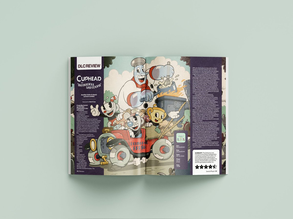 reviewsbyhughes's tweet image. #Issue64 of @SwitchPlayerMag is a personal favourite. From the wraparound cover to the #DLC review spreads, the extended lead review, and a new #BacklogBreach feature, we have made a lot of improvements.

Props to the team for their work on this one! It was a pleasure.