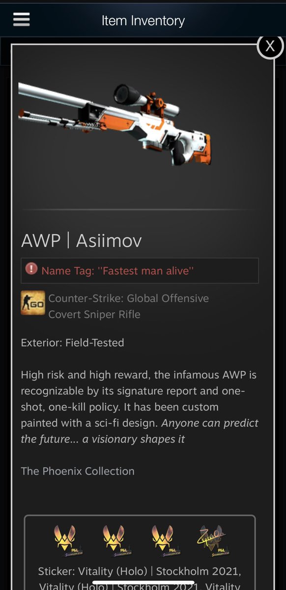 LoganVerti's tweet photo. Since @TeamFoggy is doing a #Giveaway, I’ll do a #CSGOGiveaway also and giveaway this awp asiimov 

To enter
1. Follow
2. RT https://t.co/Id4gSI0ZD0