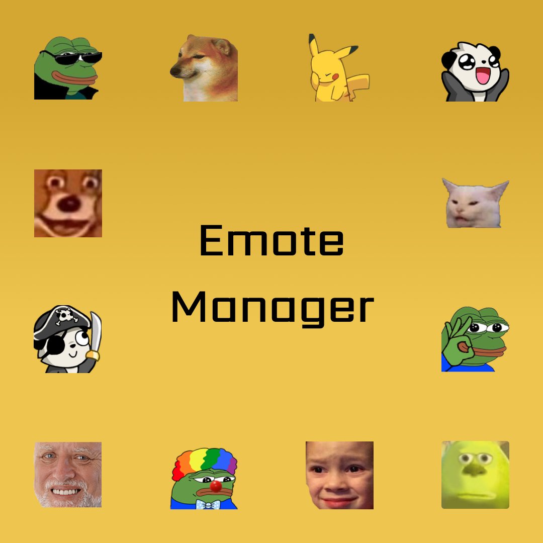 EmoteManager's tweet image. #EmoteManager has a wide variety of awesome Emotes, add them to your OWN #Discord Server!! 🤩😜