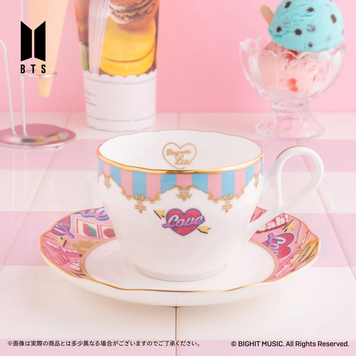 BTS Noritake×Butter カップ＆ソーサー ティーカップ【箱あり】 バンダイ オシゴト通信【公式】 on X: 
