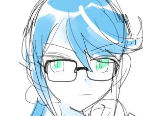 純那ちゃんはなるべくフレームと一体化してる鼻あてを描こうとしています(わりと忘れてる) 