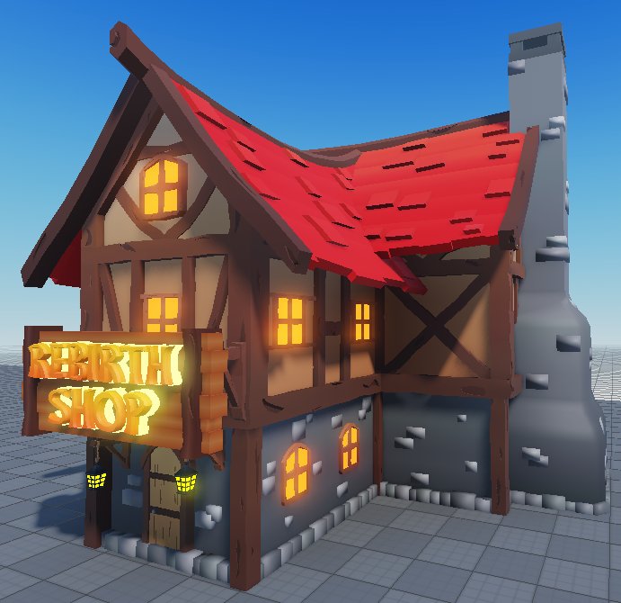 AwesomahTR's tweet photo. Low poly rebirth shop for a commission!

#roblox #robloxdev #robloxstudio #lowpoly #Blender3d #3dmodeling https://t.co/Go9ibkmMN9