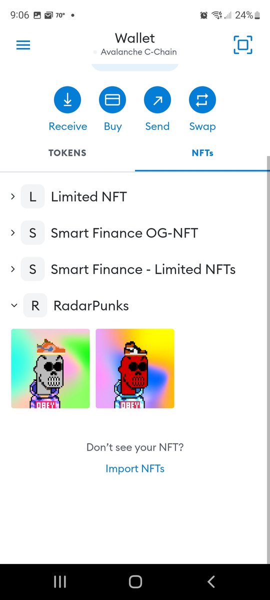Defied_Investor's tweet photo. I won these killer @avaxradar NFT's through a community giveaway from @SmartFinanceDex. This team gives back to the community on the regular. To be entered into future races you simply do a transaction on the #SmartSwap and you're in!! https://t.co/8qpxhoABOd
#RadarPunks https://t.co/OyouaLXHDr