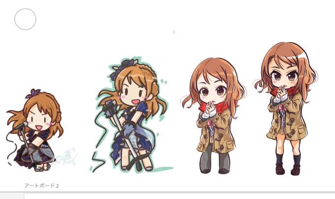 今年描いた水着どころかマフラーなんよ(;・∀・) 