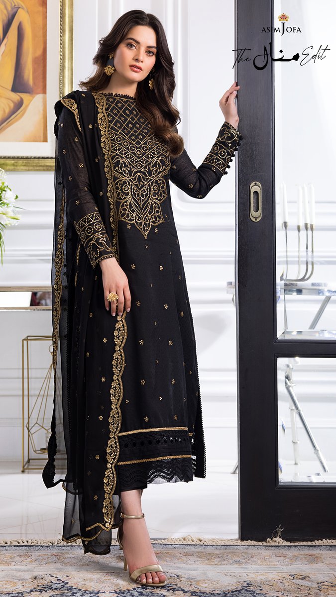 asimjofa's tweet photo. The Minal Edit by Asim Jofa | 3PC | Unstitched Collection | Pre-Booking Starts on 23rd September | 6 PM
AJIM – 14 | Rs. 5,950
Minal is an enchanting force to reckon garbed in this compelling design  
#AsimJofa #IWearAsimJofa  #asimjofaedits #minalkhan #minaledit https://t.co/gruDyRRl0G