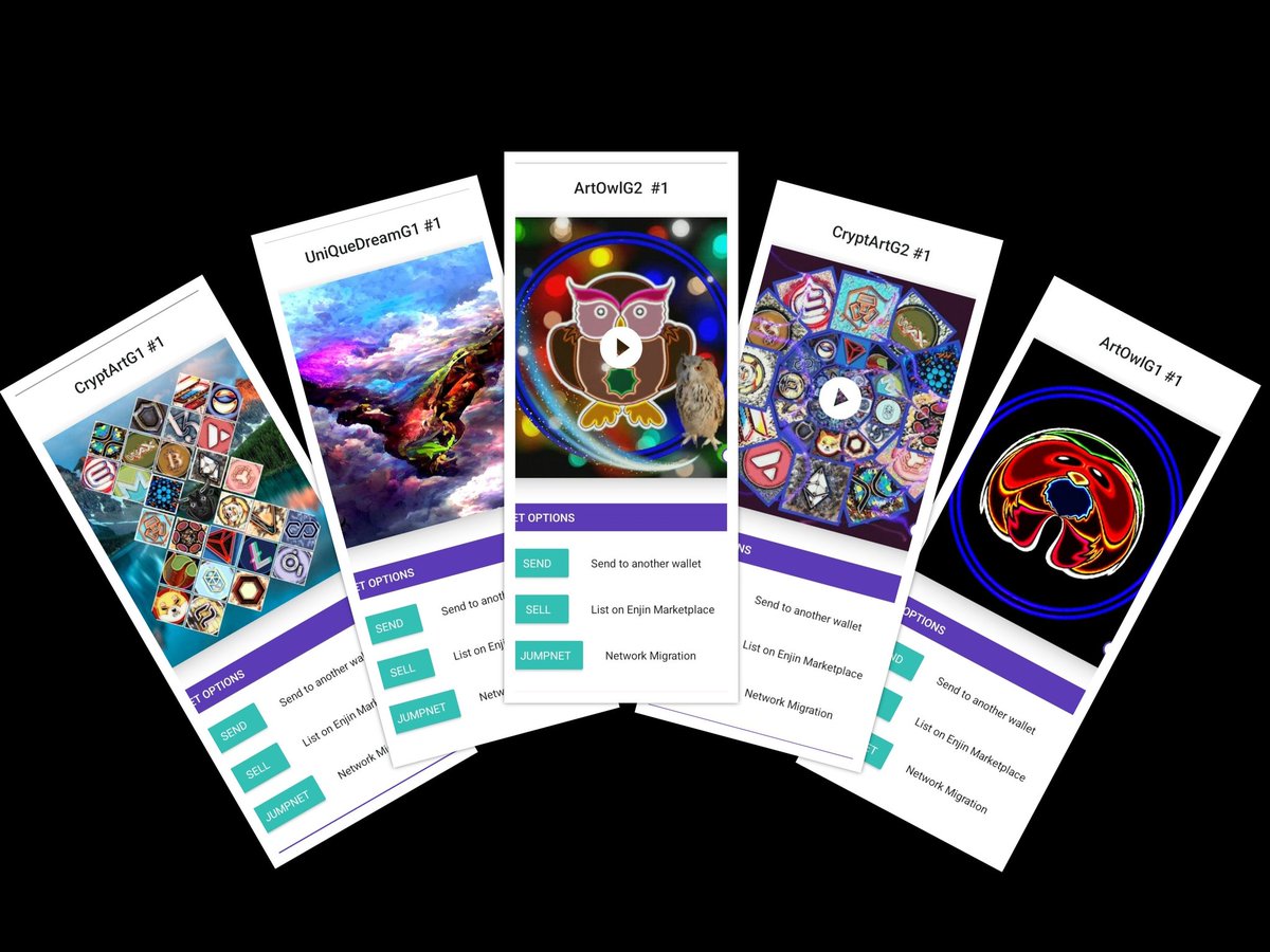 DeepInd13579's tweet photo. 🙏🏻😊😎🦉🎉✨️🎁

Give@way
5 Winners

Each gets 1 Pack of 5 Enjin Nft
~ArtOwlG1 ㉫ NNft
~ArtOwlG2 ㉫ Nft
~CryptArtG1 ㉫ Nft
~CryptArtG2 ㉫ Nft
~UniQueDreamG1 ㉫ Nft

Like, Retweet, Follow, Tag Frens
Join https://t.co/Ep8RrISam9
Drop your TG Handle &amp; Enjin Wallet Addy https://t.co/JixSM3BgiO