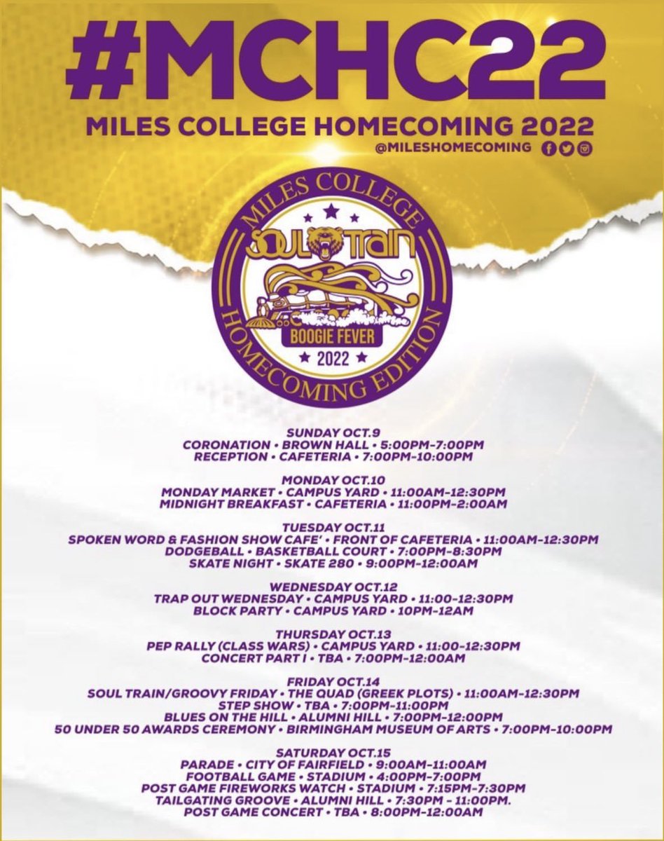 Mr_ChRs24's tweet image. Miles College Homecoming 22