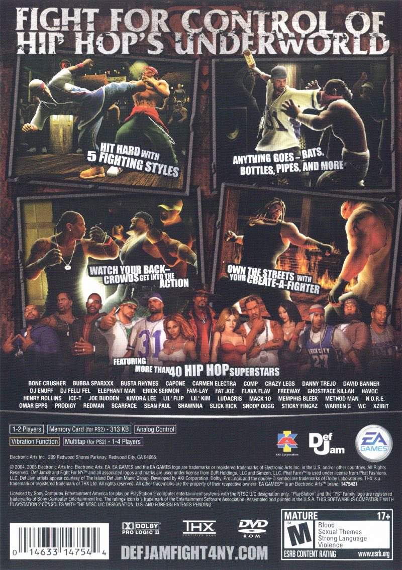 AuxGod_'s tweet photo. 18 years ago today, “Def Jam: Fight For NY” released for $49.99

With 67 characters, being able to use the environment in a match and a new story mode along with unlockables, this has been considered by many as 1 of the best PS2 games ever 

Did u own this game growing up? 🤔 https://t.co/upOTgUFSD6