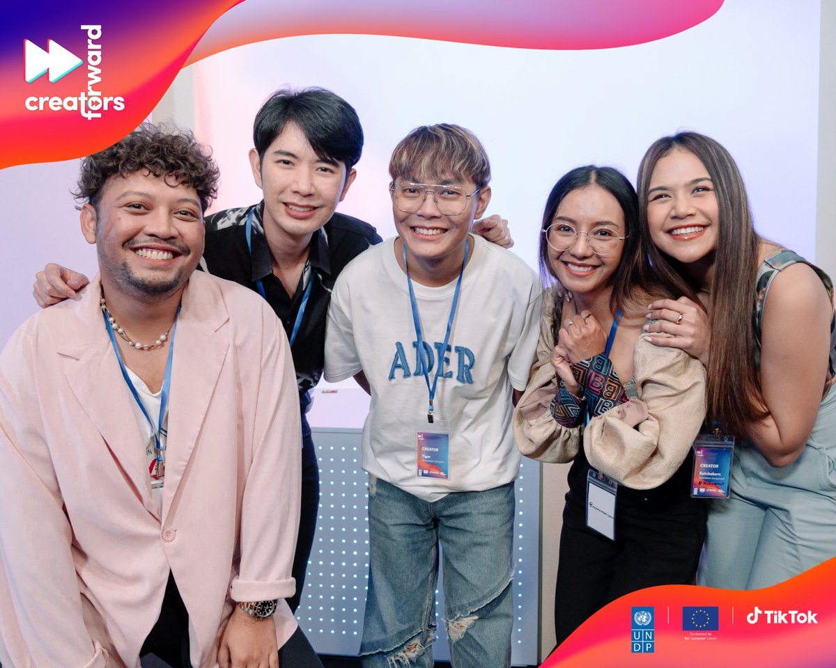 UNDPThailand's tweet photo. On this #IntPeaceDay ✌🏼 UNDP🇹🇭 invites you to get to know TikTok &amp; @EU_FPI’s #CreatorsForward, a youth network contributing to social cohesion and share your inspiring content to promote respect for #diversity 👉🏼 https://t.co/82pPdYJHpc https://t.co/NXeP1CHOok