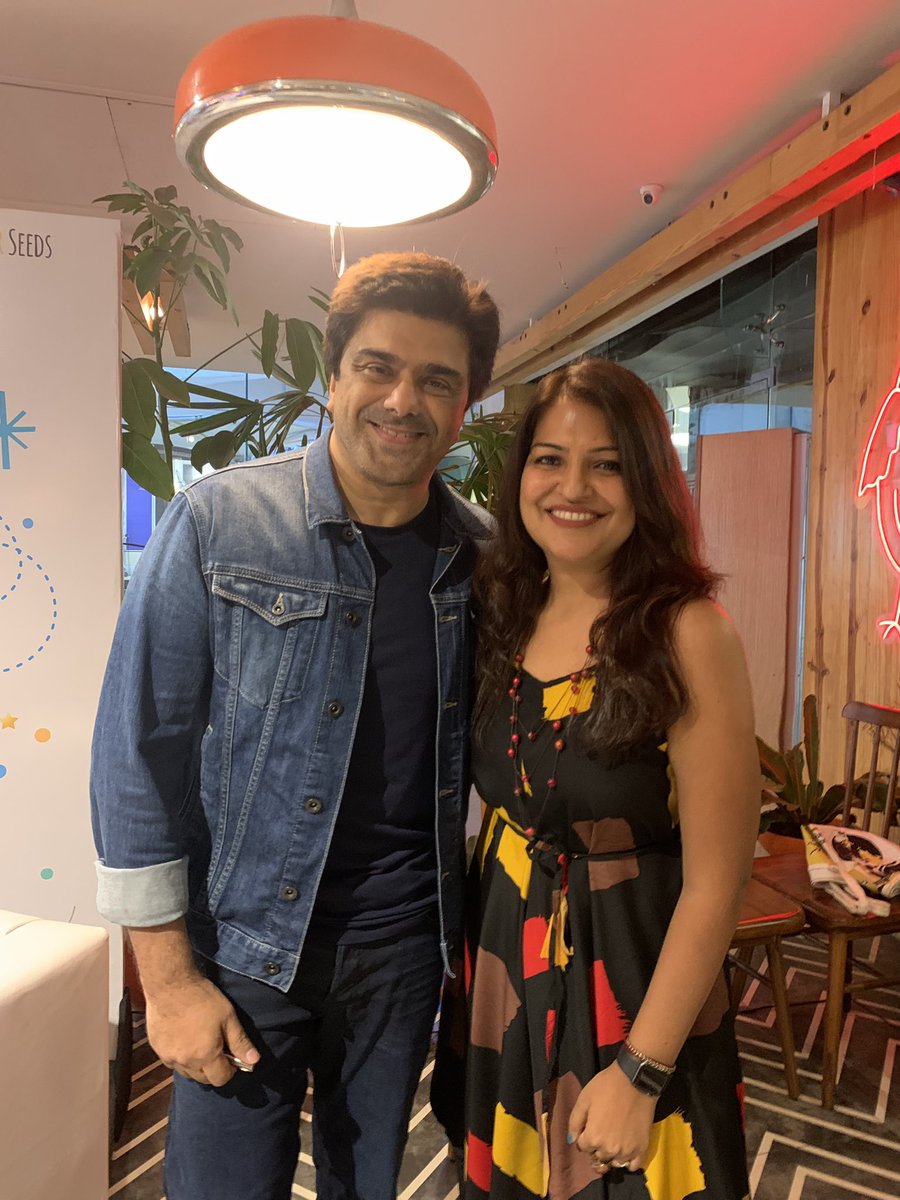 richasmukherjee's tweet photo. Had a splendid evening with @samirsoni123 discussing introverts, mental health and his lovely book @gophoenixing #poult It was an introspective and stimulating conversation. A Monday spent rather well! https://t.co/CsLAzb60il