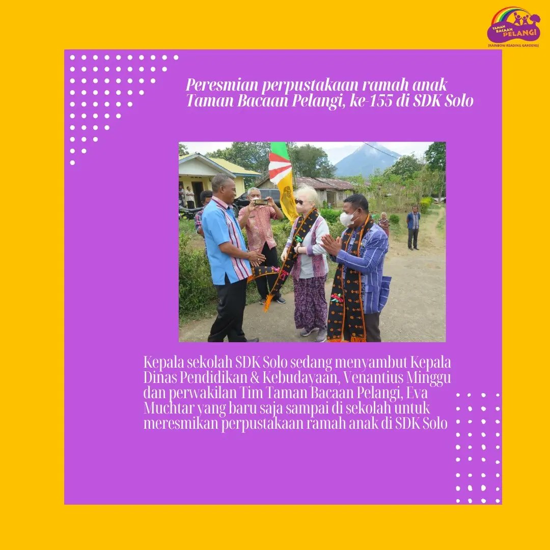 Taman Bacaan Pelangi tweet media