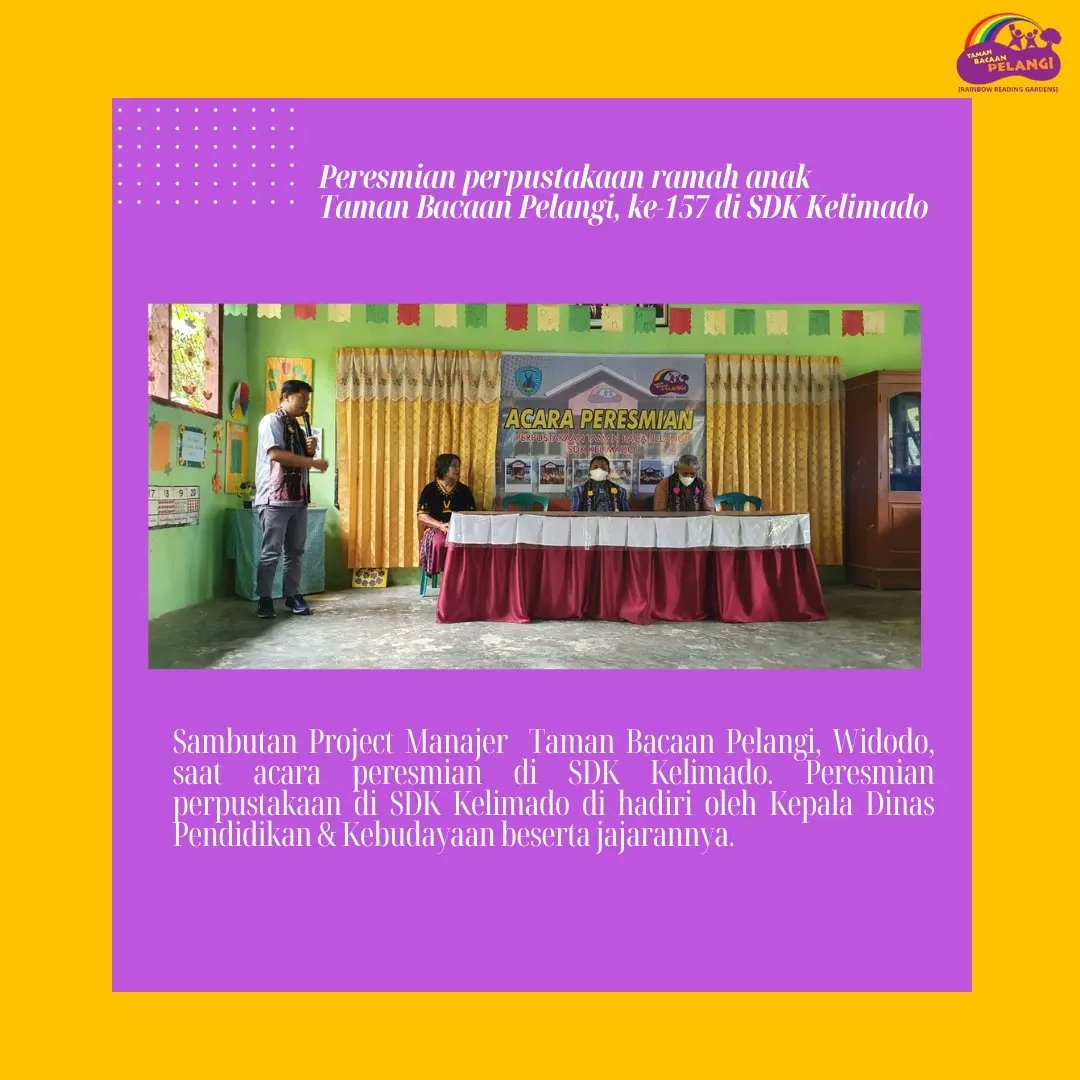 Taman Bacaan Pelangi tweet media