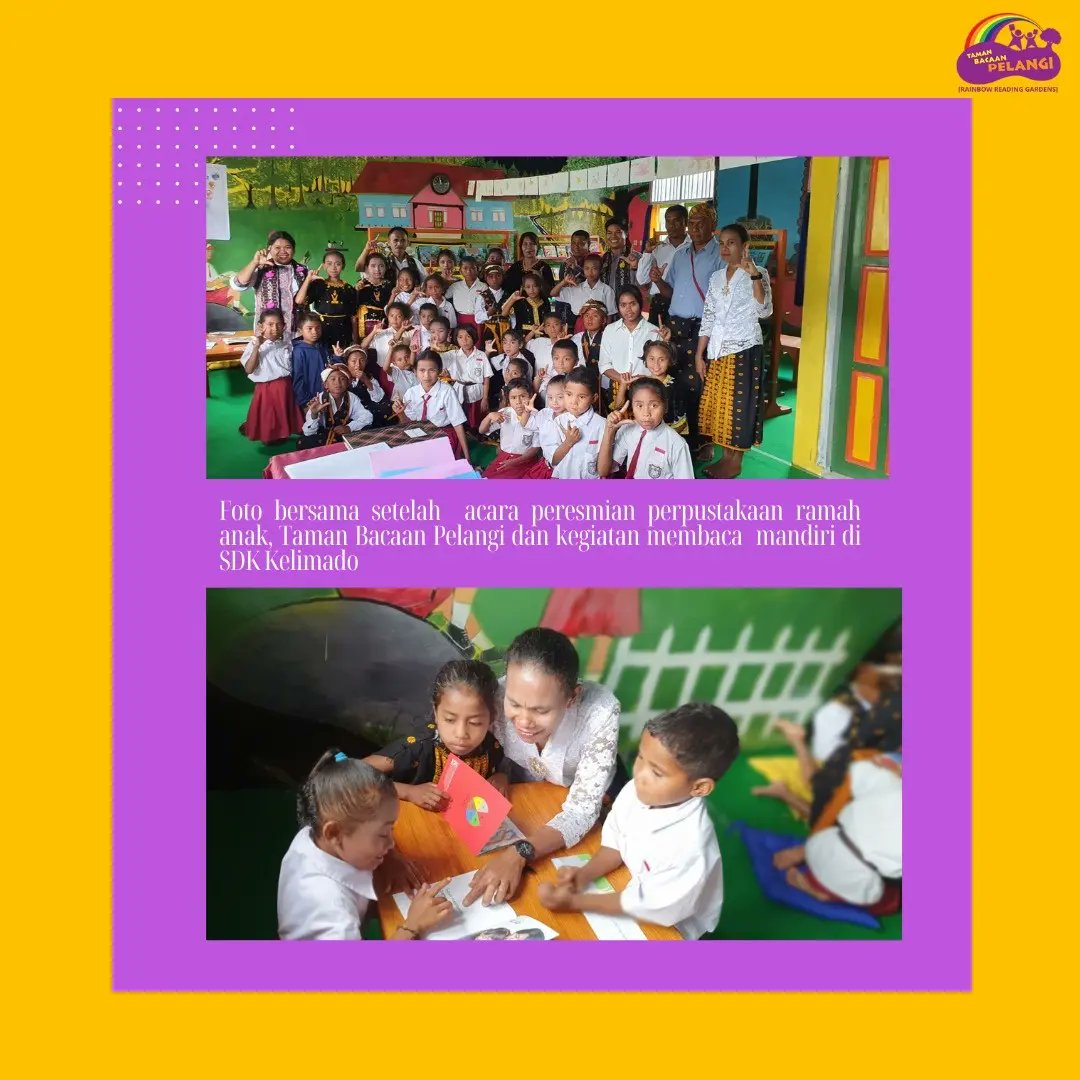 Taman Bacaan Pelangi tweet media