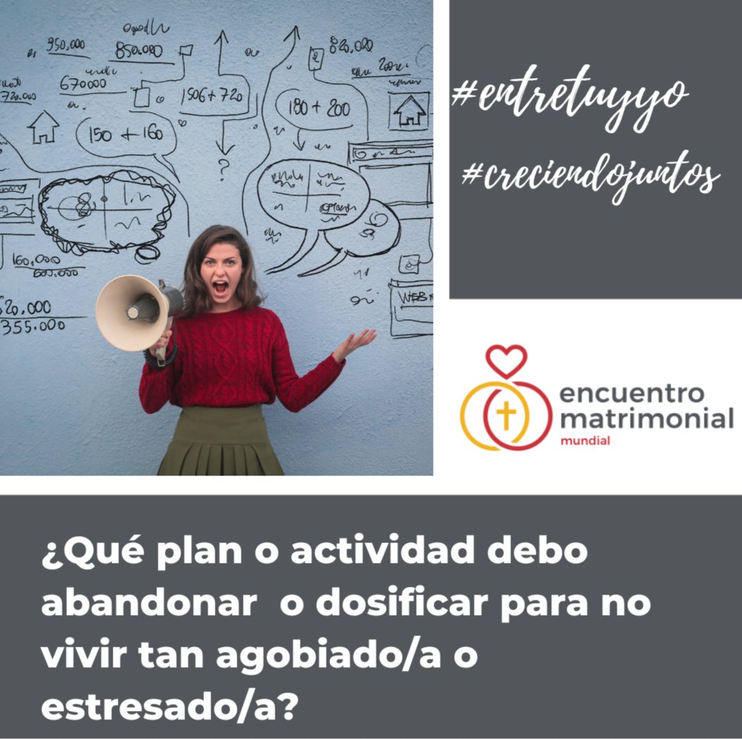 relacionpareja's tweet photo. ¿Qué plan o actividad debo abandonar  o dosificar para no vivir tan agobiado/a o estresado/a?
#entretuyyo
#creciendojuntos https://t.co/IjNDfw5w3H