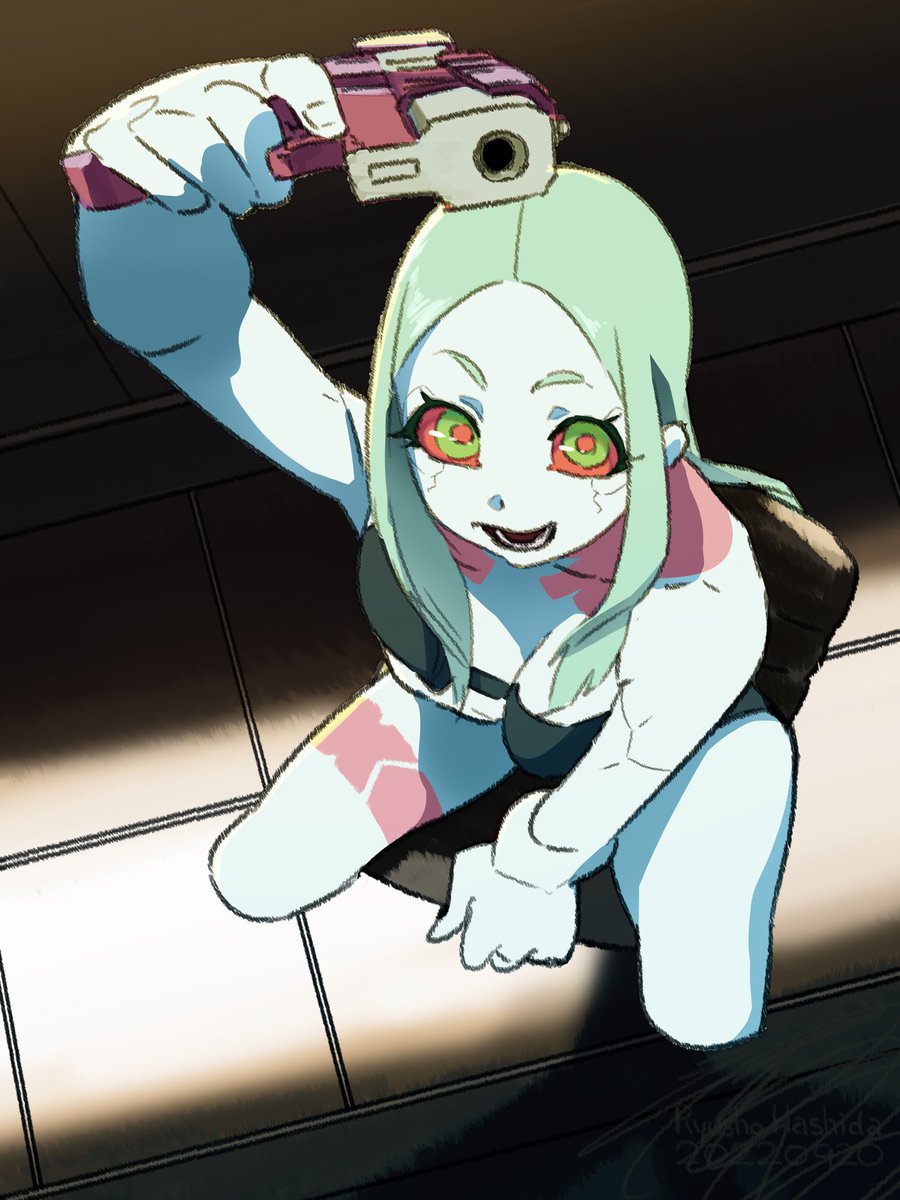 RyushoHashida's tweet photo. #CyberpunkEdgerunners #Edgerunners #Rebecca https://t.co/OafZCJhjzT