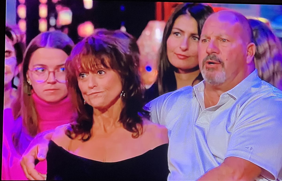 TiffWilson23's tweet photo. Velma eyeing Big Tony like HE’s the key suspect here… #thebachelorette #TheBacheloretteFinale https://t.co/t2B4bsxQZj