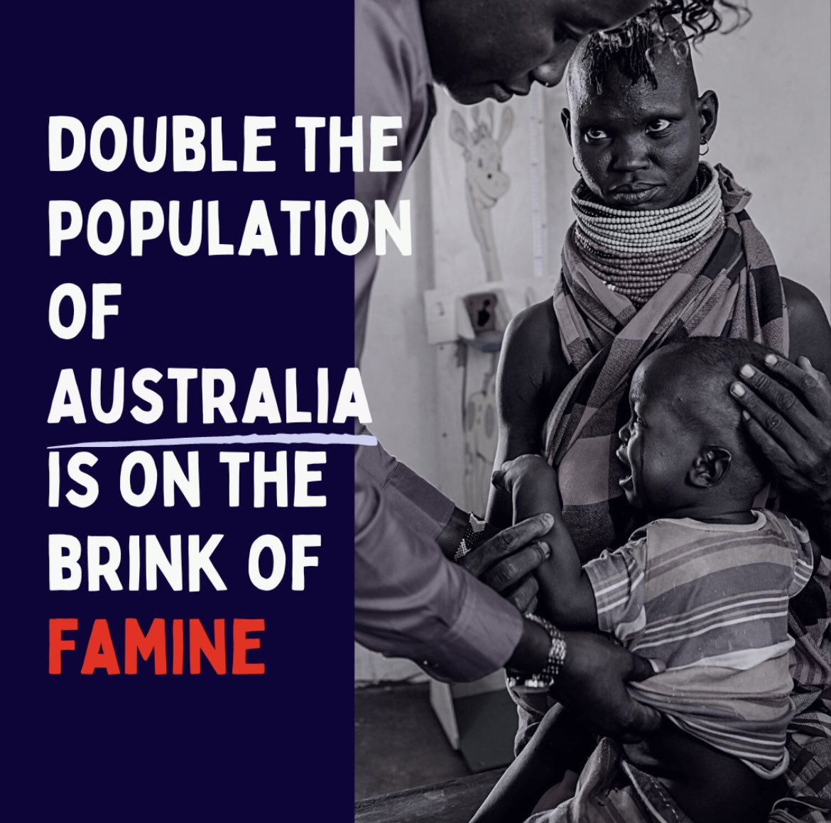 M_McCormackMP's tweet photo. In a few weeks, a famine will be declared in Somalia. Soon to follow will likely be Afghanistan, Ethiopia, Nigeria, South Sudan and Yemen. Australia cannot wait to get a formal declaration to tell us what we already know. https://t.co/257Vmtp7Tp