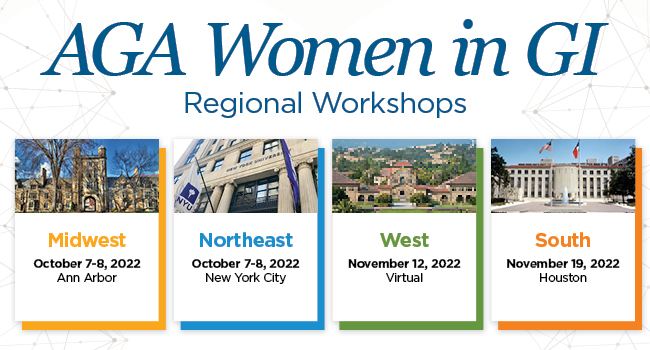 #GITwitter, let’s champion #WomeninGI advancement + leadership development. @AmerGastroAssn is hosting four unique workshops this Oct.-Nov. across the U.S. Support #womeningi and share this opportunity: agau.gastro.org/diweb/catalog/….