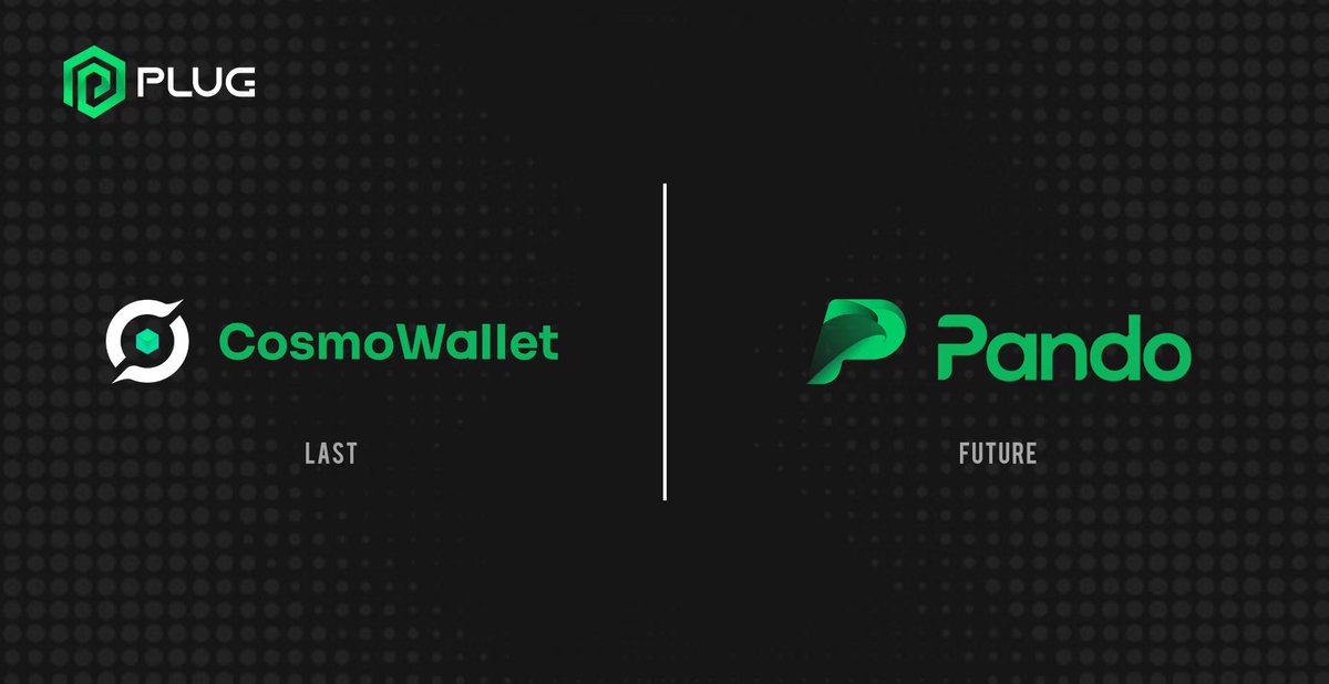 Plugchainclub's tweet photo. The brand upgrade is in progress. Starting today, the official digital wallet Cosmo Wallet will be officially renamed as Pando, with better visual effects and smoother interactive operations.🥳
✅Pls go to website to download https://t.co/ATLDzBdKts
#Pando #Wallet #PlugChain https://t.co/JtQLkLDVI6