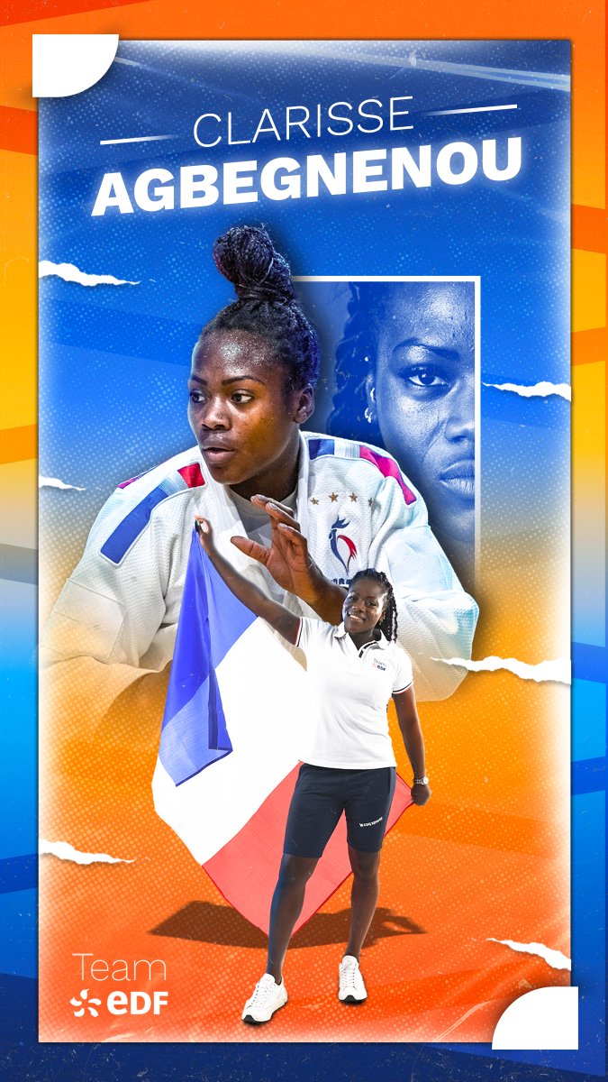 Qui n’a pas hâte de revoir une telle championne sur les tatamis ? 🥋 Notre #WednesdayWallpaper met Clarisse Agbegnenou, notre judoka du Team EDF, à l’honneur cette semaine ⚡ #EnergieduSport