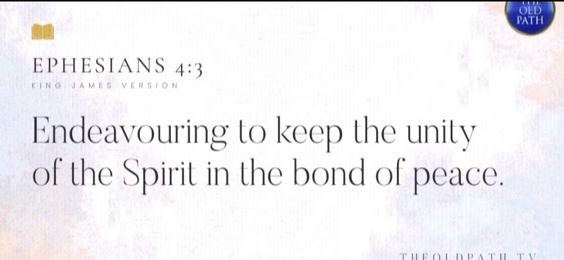 LazaroWens's tweet photo. Ephesians 4:3
"Endevouring to keep unity of the Spirit in the bond of peace."

Sins Against the Holy Spirit
#PureDoctrinesOfChrist 
#GlobalPrayerForHumanity https://t.co/y2B8WF1pVm