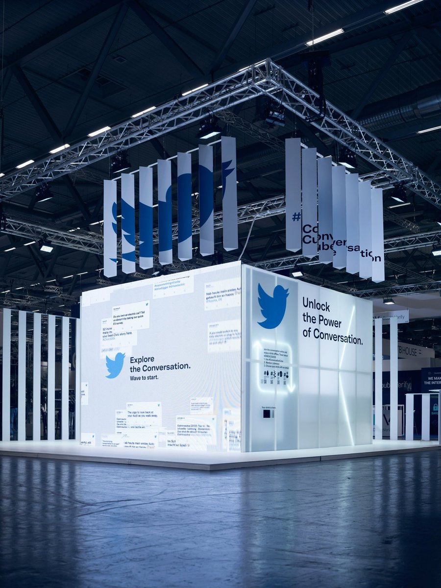 nextdcagency's tweet photo. Finally, the NEXT-DC team is here at @dmexco. Together with the @Twitter team, we created the #ConversationCube - a state-of-the-art expo booth combining design, interaction, and networking.
The Project establishes Twitter as the champion of conversation, as it was always. https://t.co/rPGNatxSD4