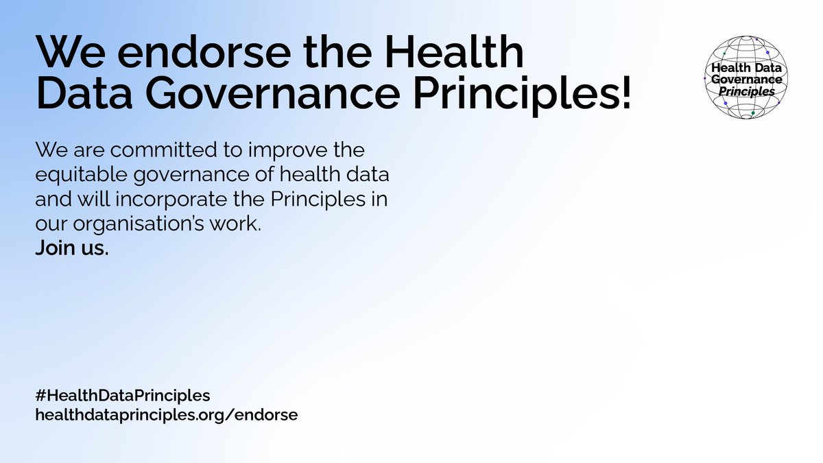 TheNeotree's tweet photo. 📢We endorse the Health Data Governance Principles! 

#Neotree is committed to improving the equitable governance of #healthdata and will incorporate the Principles in our organisation’s work. Join us! 🔗https://t.co/z7mxFNTCNb #HealthDataPrinciples https://t.co/uZePvgWd5D