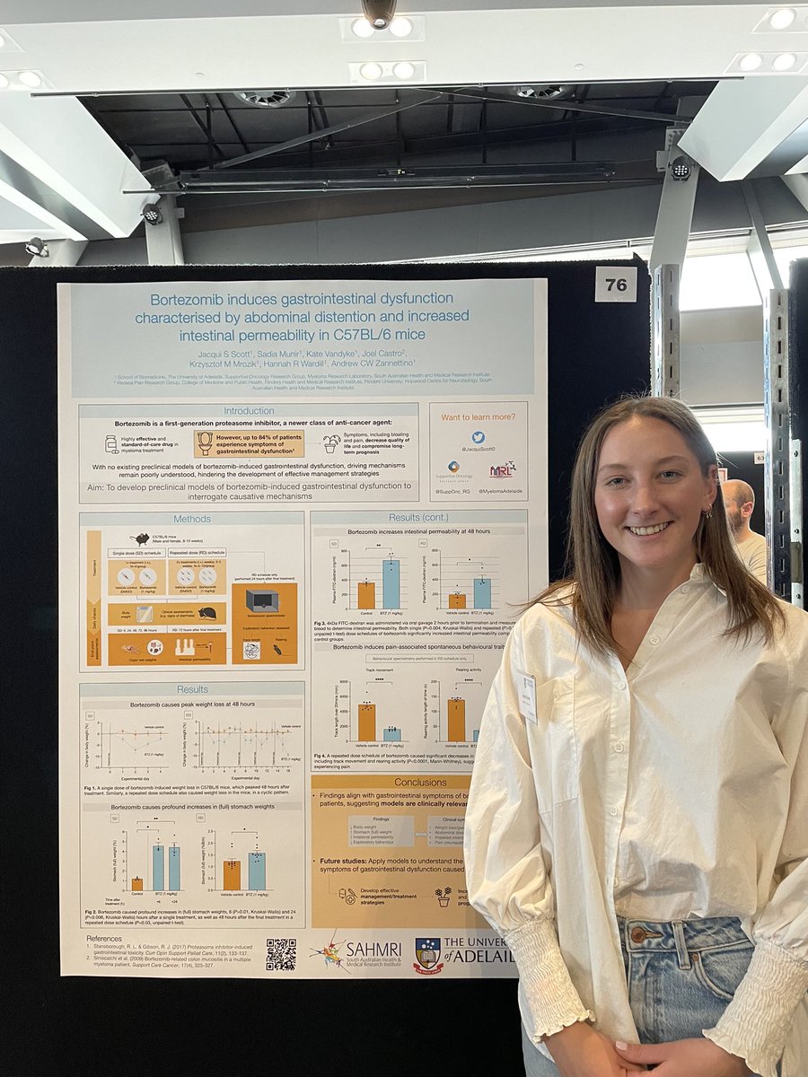 Dr Hannah Rose Wardill (@hannahrwardill) on Twitter photo <a href="/JacquiScott0/">Jacqui Scott</a> representing <a href="/SuppOncRG/">Supportive Oncology Research Group</a> at the Florey Postgraduate Conference today! <a href="/UniofAdelaide/">Uni of Adelaide</a> #supponc <a href="/JacquiScott0/">Jacqui Scott</a> representing <a href="/SuppOncRG/">Supportive Oncology Research Group</a> at the Florey Postgraduate Conference today! <a href="/UniofAdelaide/">Uni of Adelaide</a> #supponc