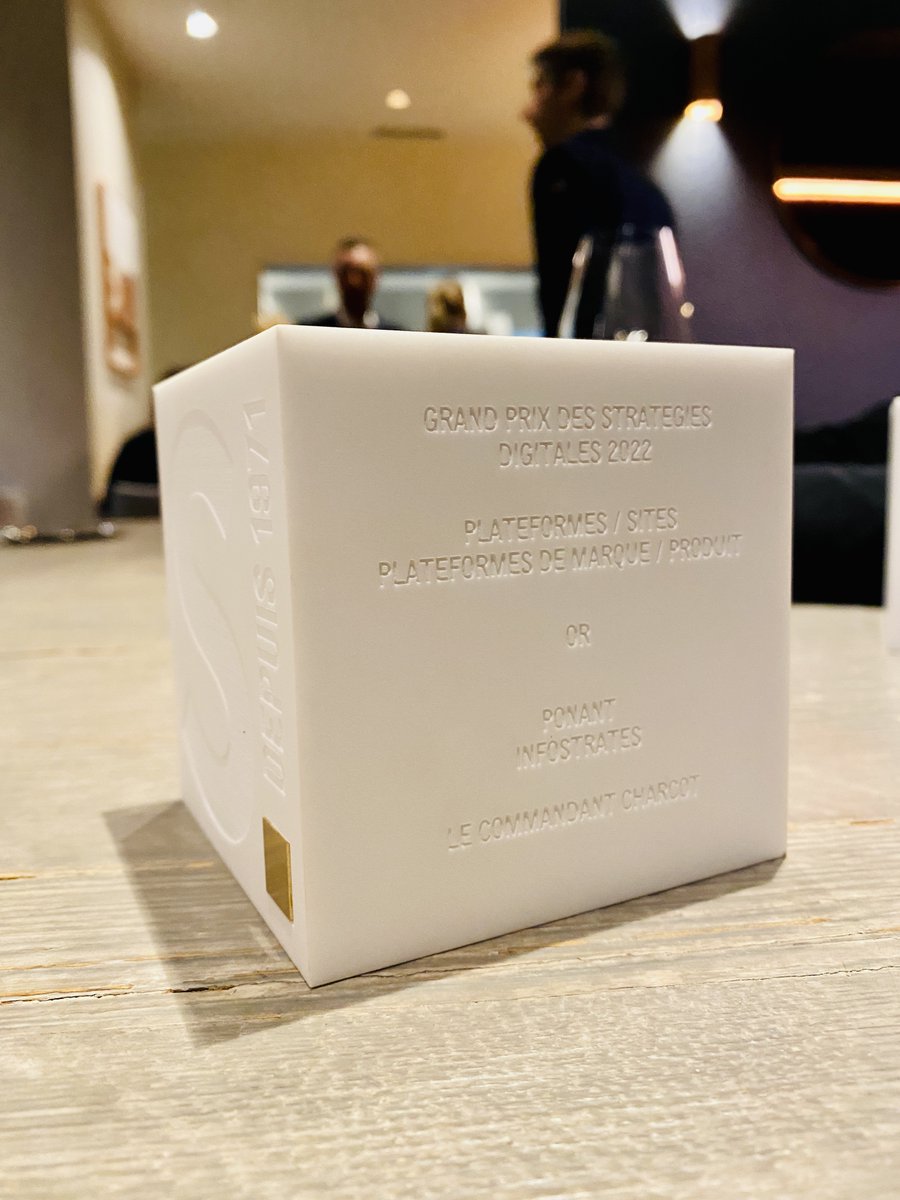 ponant_FR's tweet photo. #PONANT reçoit l'or au Grand Prix des @Strategies Digitales 2022 dans la catégorie Plateformes de marque/produit pour le site innovant du dernier-né de la flotte #LeCommandantCharcot : https://t.co/vbGa7cYaGr
#StratFestival #Digital #BeyondExploration
📸 PONANT - Amélie CHAU https://t.co/OipeZJmGVd