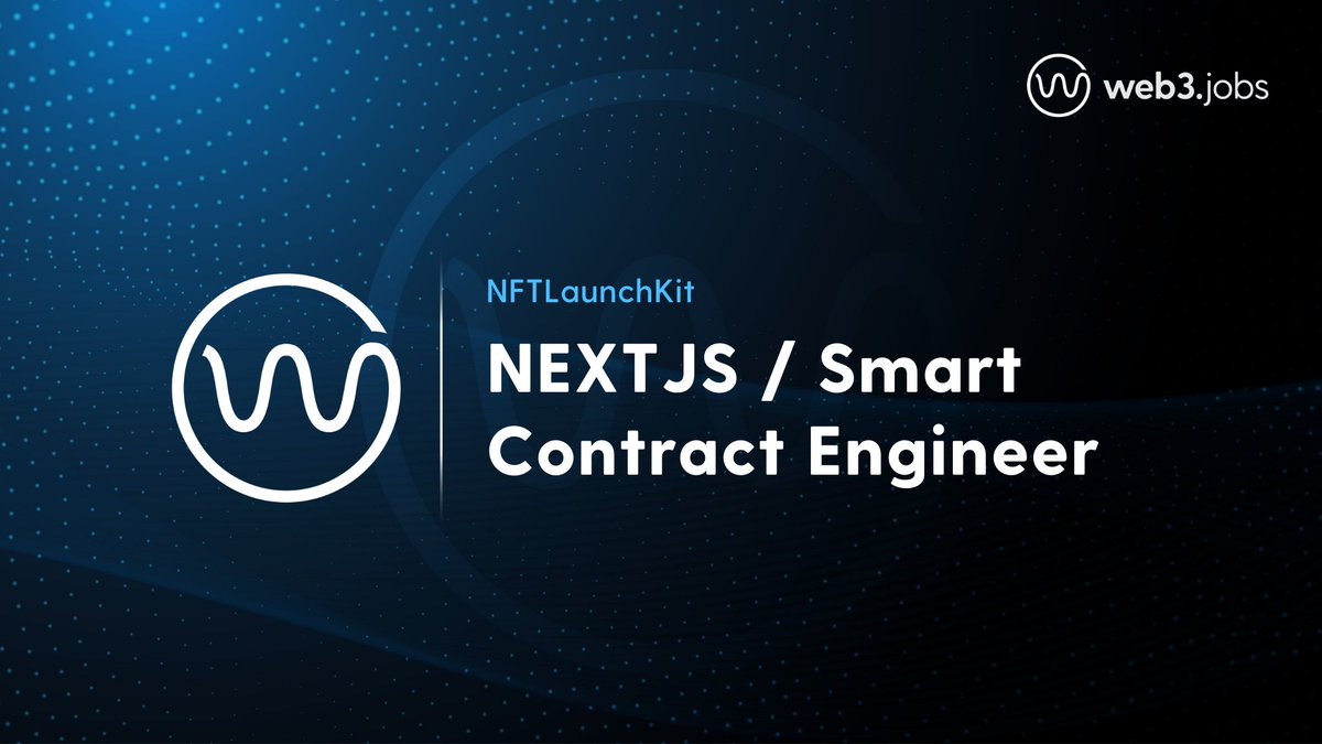 Web3jobs - Crypto Jobs, Solidity, NFT jobs (@yourweb3jobs) / Posts / X
