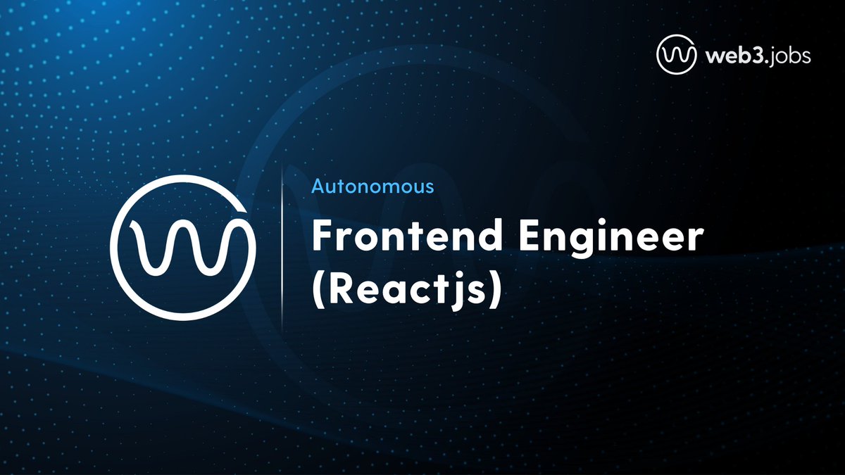 Web3jobs - Crypto Jobs, Solidity, NFT jobs (@yourweb3jobs) / Posts / X