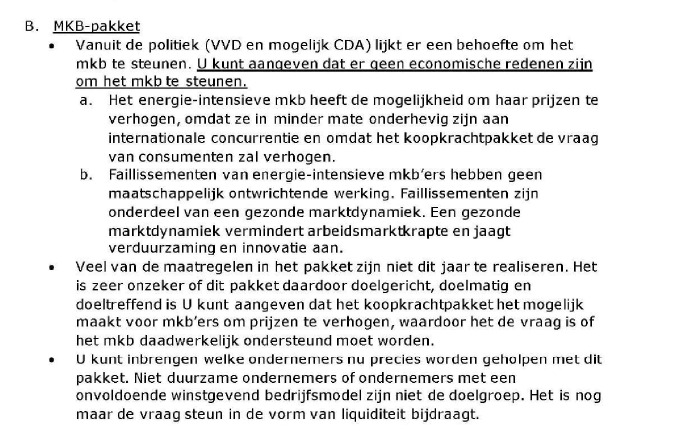 BoerBurgerB's tweet photo. Zo kijken de adviseurs van minister Kaag naar ondernemers. Lees en huiver.... Waar is de verbinding met de maatschappij gebleven?
Advies van vorige week dinsdag. Met een kabinet zonder feeling met de praktijk vrees je voor het ergste. We hopen snel het tij te keren! https://t.co/V9g749aUGy