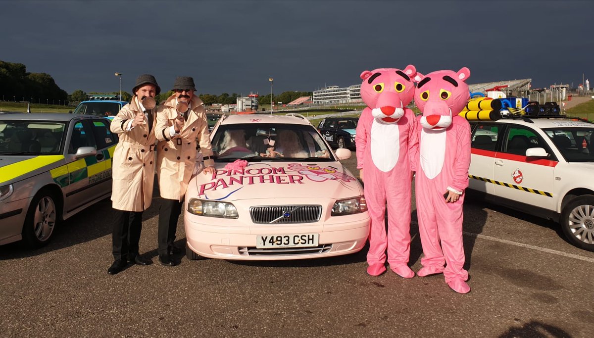 WeAreIncom's tweet photo. DAY 1 - We’re ready to rock! 💎
Check out team #PincomPanther rrraring to go @Brands_Hatch back again fundraising at the #GammaBallRally 🏁
Good luck guys! 💗 https://t.co/AhasAoqLKB